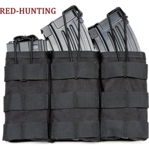 Tactical Nylon Cartridge Holder M4 Single/Double/Triple Magazine Pouch For Airsoft Paintball Vest Accessories Bag Molle Pouch