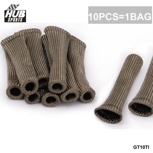 Titanium Vulcan Lava Protector Sleeve Spark Plug Wire Boots 10cyl HU-GT10TI