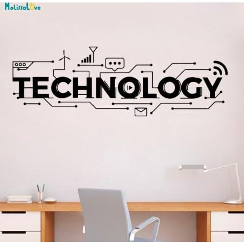 Technology Wall Decal Vinyl Sticker Science Education School Art Design Classroom for Kids Baby Room Interior Murals YT1012
