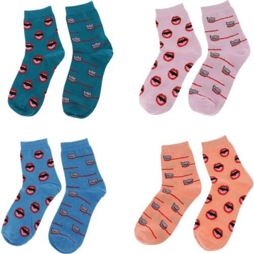 Funny Colorful Socks Cotton Crew Socks Causal Breathable Tube Socks