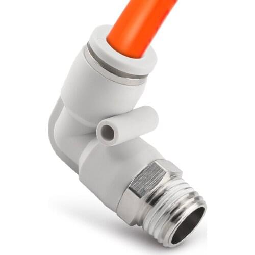 ZKCM Pneumatic Fitting White PL Straight Type 16mm Pneumatic Push In Fittings For Air Hose And Tube Connector Pneumatic Tools