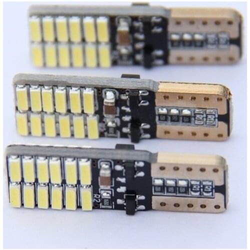 1PC Super Bright T10 LED 194 501 W5W 24 SMD 4014 Canbus Error Free Car Interior Lights Auto Clearance Lamps DC 12V
