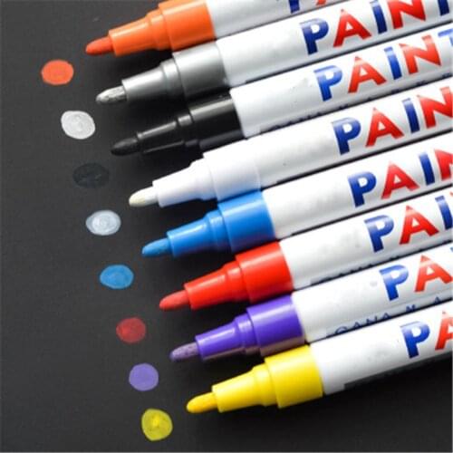 1 Pc Waterproof Colorful Permanent Paint Marker Oily Marker Pens Stationery Writing Tools School Office Supplies