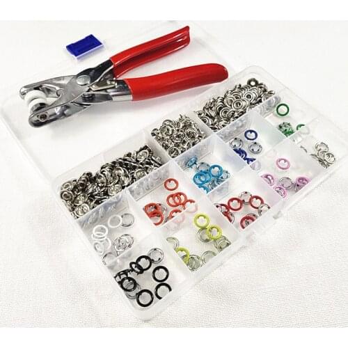 100/set Rivet Snap fastener Eyelet Setting Cloth Shoe Bag Button Plier Leather Belt Canvas Household Clothing & Accessories