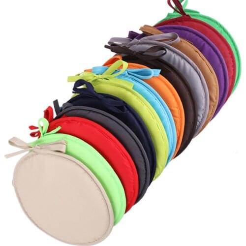 14 Styles Cotton Round Solid Color Chair Cushion Home Office Seat Bar Dining Chair Seat Pad Garden Floor Cushion 30x30cm/50x50cm