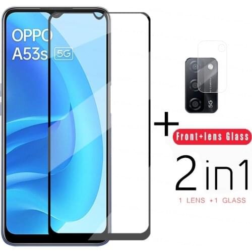2.5D Tempered Glass For OPPO A53S 5G Screen Protector Glass For OPPO A53S 5G Full Glue Protective Phone Film For OPPO A53S 5G