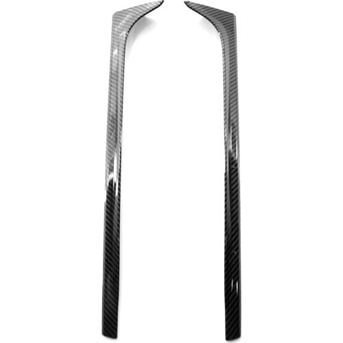 2PCS Side Wing Lip Cover Leaf Shape V-shaped Replacement for Volkswagen VW P-olo MK5 2011-201