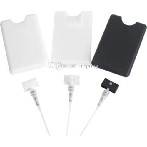 20ml Plastic Credit Card Shape Pocket Size Flat Spray Perfume Bottle Atomizer for Women Cosmetic Free Shipping