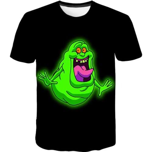 3D Cartoon Ghostbusters Baby Kids Boys Girls Children T Shirt Short Sleeves Summer Clothing Print Tee Toddler Cartoon Costume