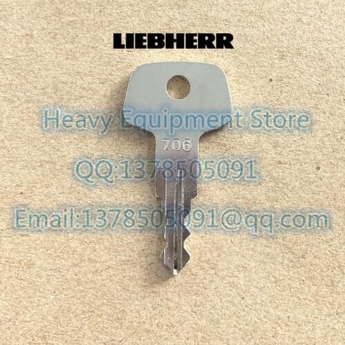 5 PCS 706 Fuel cap Key For Liebherr Machine Diesel Cap Heavy Equipment Ignition Starter Switch Keys