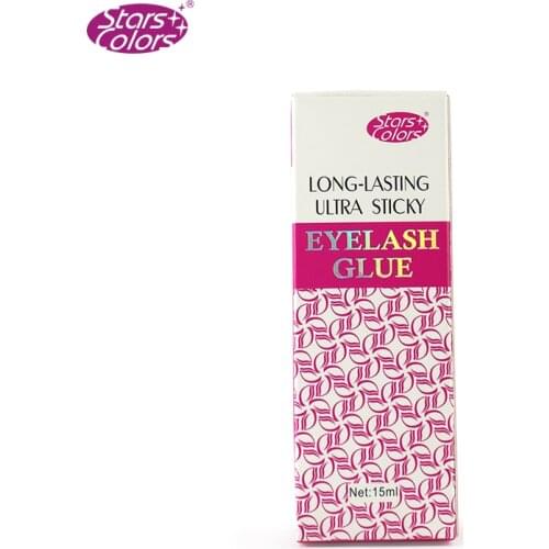 StarsColors 5pcs of Professionl Eyelashes Extension Glue 15ml Eyelash Glue hold 30-40 days long Eyelashes makeup Tool