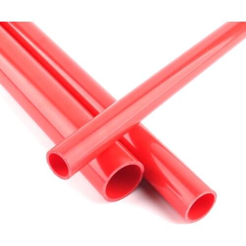 50cm PVC Pipe Connector Outside Dia20~50mm Red UPVC Tube for Fish Tank Aquarium Supplies Garden irrigation PVC Connector