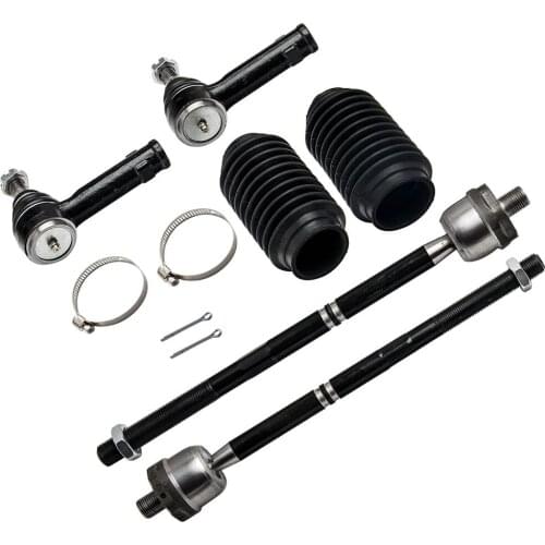 6 Pcs Left Right Front Tie Rod End Link ES3691 for Ford F-150 2004-2008 All 4x4 Models for Lincoln MARK LT 2006-2008