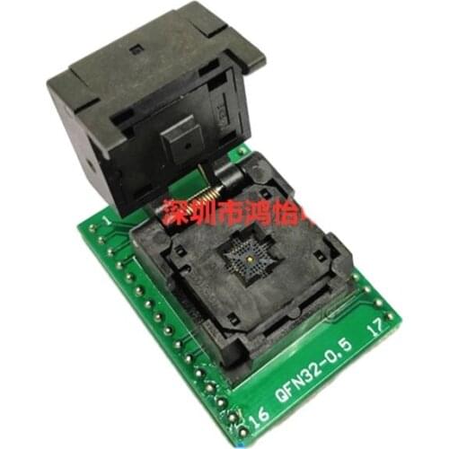ANDK Test Socket QFN32-0.5 to DIP32 Burn-in Socket 5x5 High temperature aging seat QFN32 programming block factory