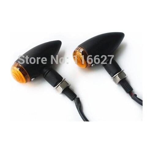 Freeshipping BLACK Bullet Mini TURN SIGNAL LIGHT for Yamaha V-Star XV XVS Raider Custom