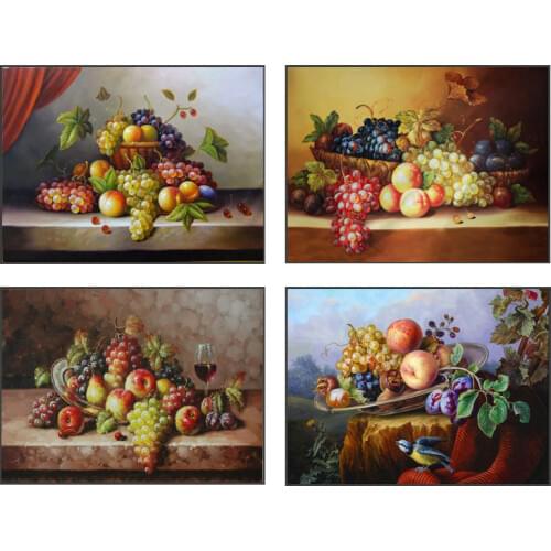 No frame classical still life fruit fresh grapes canvas printings oil painting printed on cotton wall art decoration picture