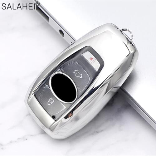 Pretty Soft TPU Full Cover Car Key Case For Subaru XV BRZ Forester 2019 Legacy Outback Keychain Holder Car Interior Accessories