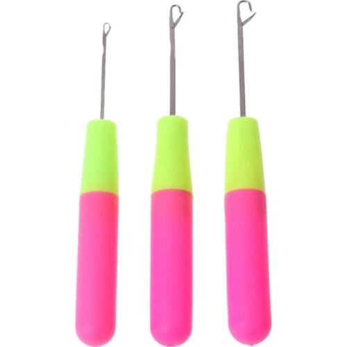 3Pcs/Set Crochet Hook Latch Lock Needle Tool Rug Making Knitting Interlock DIY Tool