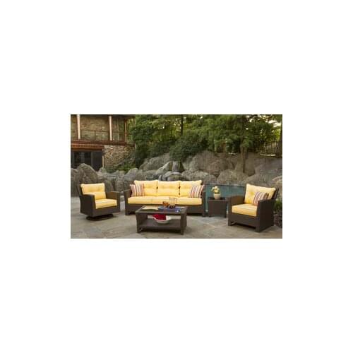Hot sale wicker rattan outdoor furniture garden sofa sets outdoor wicker couch