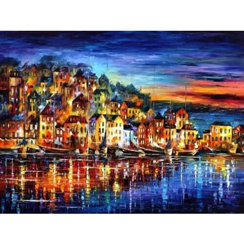 14/16/18/27/28 landscape oil painting Handmade Counted Needlework Embroidery DIY DMC Cross Stitch Kits Crafts Home decoration