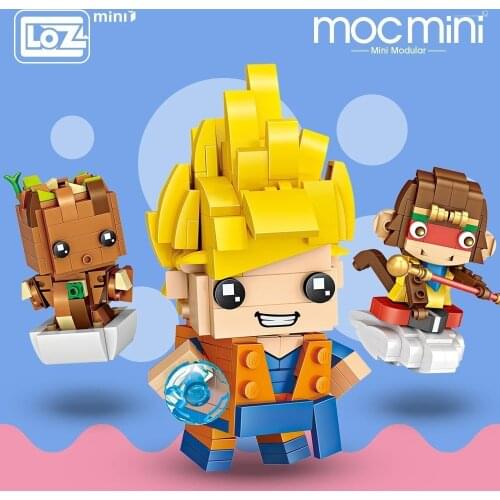 LOZ Mini Blocks Building Bricks Assemble Figures Educational Toys for Children Gift Kids Animal DIY Moc Super Heroes Heads Kids