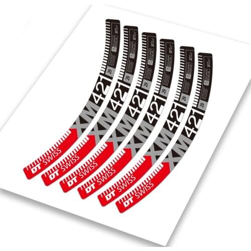 DT EX421 wheel set sticker mountain wheel rim sticker bicycle sticker custom reflective waterproof modification