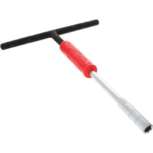 New 1pc/2pcs T-Handle Socket Wrench Plastic Handle CR-V Sandblasting Chrome Plating 9/11/16/18/19mm Rotating Hex Socket Spanner