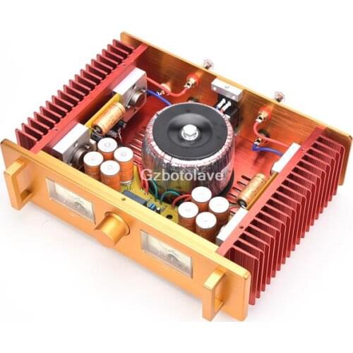 2019 NEW arrive A100 Hood 1969 Golden Seal Class A Power Amplifier with vu meter volume shown