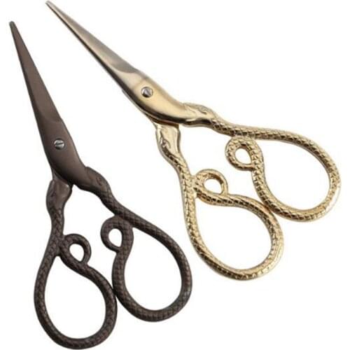 Snake Scissors Vintage Cutting Scissors Tailor Sewing Scissors Trimming Thread Shears Fabric Clothes Embroidered Painting Supply