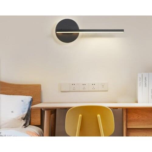 Bedside Wall Lamp Nordic Simple Bedroom Bedside Living Room Led Lamp Individual Creativity Family Led Wall Light