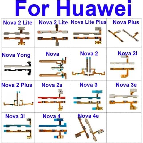 Power & Volume Button Flex Cable For Huawei Nova 6 Se 5G Pro On Off Power Volume Switch Up And Down Flex Ribbon Replacement