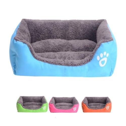 PAWING Pet Dog Bed Warming Dog House Soft Material Nest Dog Baskets Fall and Winter Warm Kennel For Cat Puppy