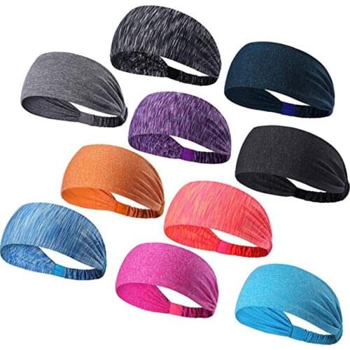 Outdoor Sports Headband Sweat Absorption Elastic Sports Headband Running Yoga Fitness Headband Sweat Band