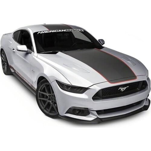 Car Side Personalise Stylish Engine Hood Front File Sticker Decorative for Mustang 15-20 Exterior Modification Garland Stickers