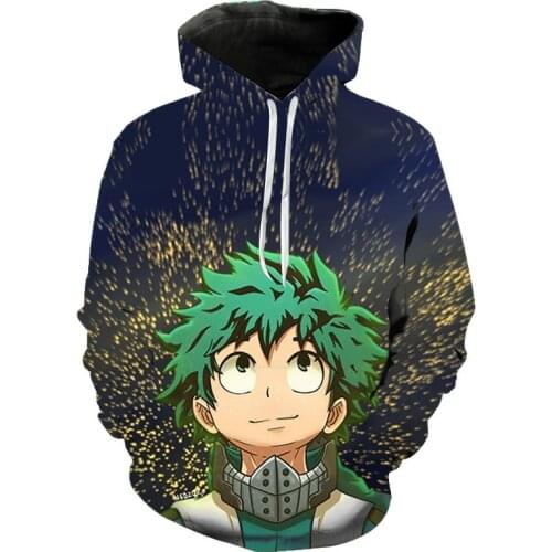 3D Printed Hoodies My Hero Academia Boku No Hero Academia Fashion Men Women Children Sweatshirts Pullovers Casual Jacket