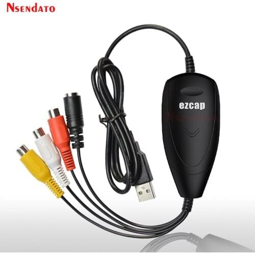 Ezcap172 USB2.0 USB Audio Video Capture Card Grabber Device Analog Video for VHS Video Recorder Camcorder Grabber for Window 10