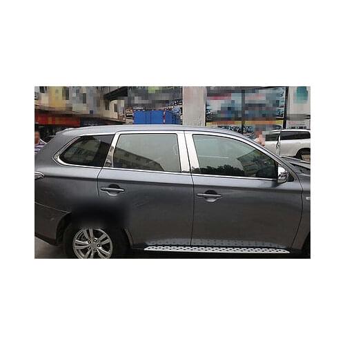 20* Full window Sill with Center Pillar Trims For Mitsubishi Outlander 2013-2017