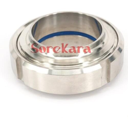 76mm SS304 Stainless Steel Sanitary SMS Weld On Socket Union Set Pipe Fitting For Food Industries