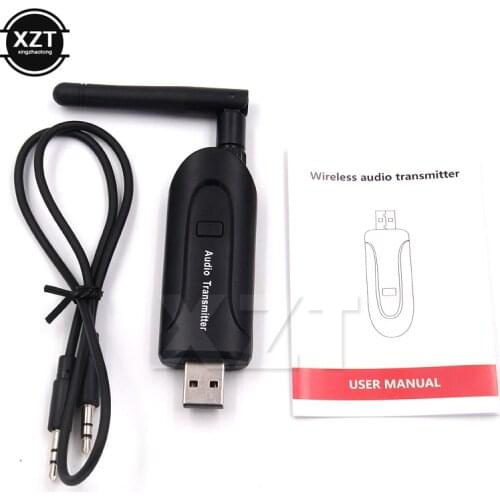 Audio Double-decoding Transmitter Bluetooth 4.0 Adapter Bluetooth Car Kit Wireless Audio Transmitter for Car TV PC Accessories