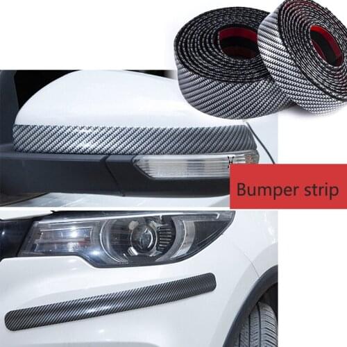 Carbon Fiber Car Sticker Goods Protector Anti-scraping Door Sill Auto Mirror Trunk Cargo Bumpers Guard For Audi BMW KIA Mercedes