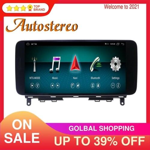 Android 10.0 Car GPS Navigation Stereo For Mercedes-Benz GLK NTG4.0 4.5 2008-2014 Auto Muletimedia Player Headunit Radio Stereo