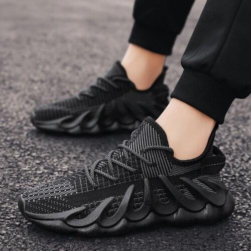 Jelly Sole Running Shoes Lightweight Breathable Flying Shoes Sports Shoes Mens Shoes 2021 Summer New