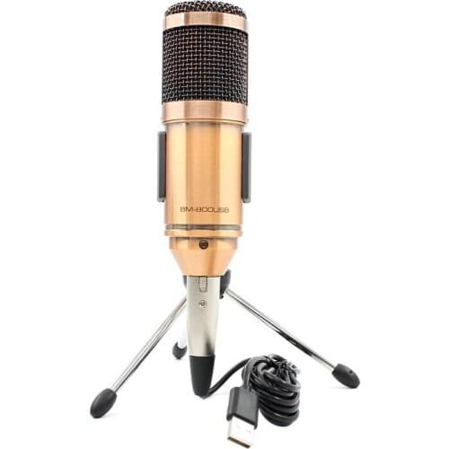 BM 800 USB Condenser Microphone Studio With Stand Tripod Adjustable Mic For Computer Recording Karaoke PC Upgraded BM800