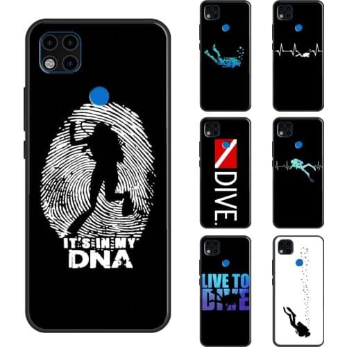 Scuba Diver Diving Case For Xiaomi Redmi Note 8 9 Pro 8T 9S Note 10 Pro Funda For Redmi 9 9C 9A K40 9T Cover