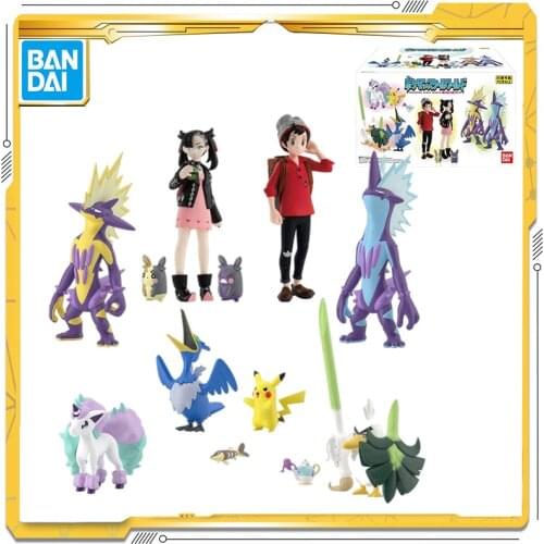 BANDAI Original Pokemon Galar Region CANDY TOY 1/20 Pokemon Pikachu Anime Figure Toys Dolls Child Birthday Gift