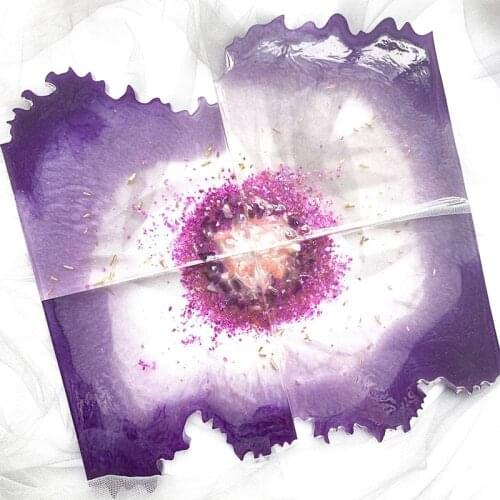 Resin Coaster Mold-Irregular Silicone Coaster Mold for Making Thick Resin Coaster Mold for Resin and Polymer Clay