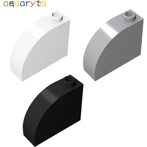 Aquaryta 20pcs Building Blocks Parts MOC Slope Curved 1x3x2 Bricks Compatible with 33243 DIY Enlighten Toys For Teens