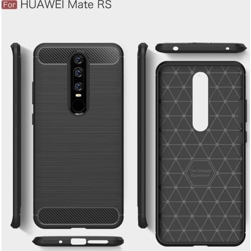 Summer wholesales Case for Huawei Mate RS backcover Carbon Fiber Soft TPU cases for huawei Mate RS cover DHL Free 100pcs