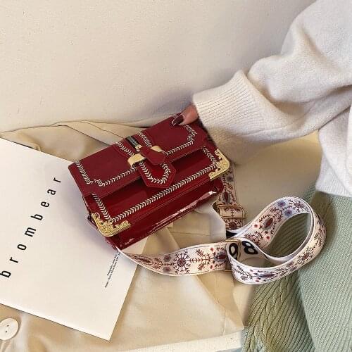 Small Bag Foreign Style Womens Bag New 2021 Fashion Simple Single Shoulder Bag Mori Retro Broadband Messenger Bag