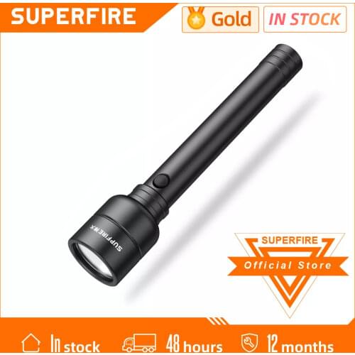 New SupFire Y16 20W Powerful LED Flashlight 5 Lighting Modes LED Torch Support for Type-C Charging Camping Fishing Hunting Lamp